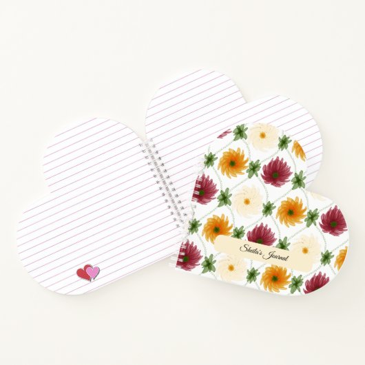 Diamond Lattice Pattern Multicoloured Notitieboek (Binnen)