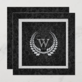 Diamond Laurel Leaf met Monogram Kaart (Voorkant / Achterkant)