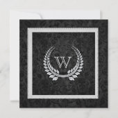 Diamond Laurel Leaf met Monogram Kaart (Voorkant)