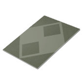Diamond Layered Moss Green Geometrisch Notitieblok (Schuin)