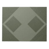 Diamond Layered Moss Green Geometrisch Notitieblok (Voorkant)