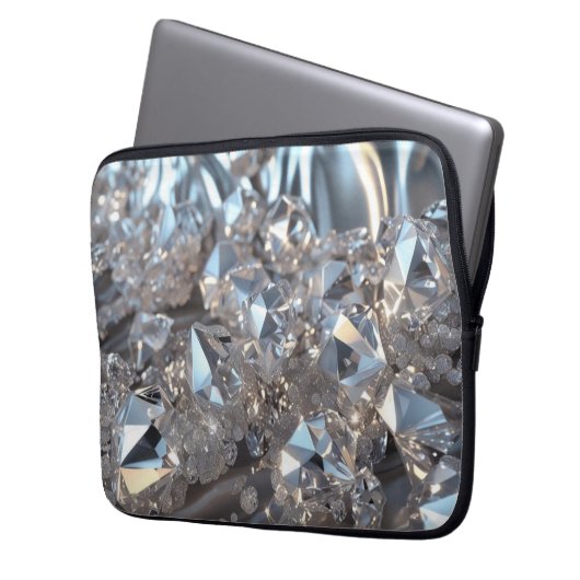 Diamond Life Electronics Bag Laptop Sleeve (Voorkant Links)