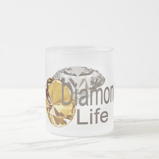 Diamond Life Matglas Koffiemok (Center)