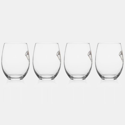 Diamond Life Wijnglas Zonder Voet (Rechts)