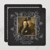 Diamond lijst Jubileum open huis Kaart (Voorkant / Achterkant)