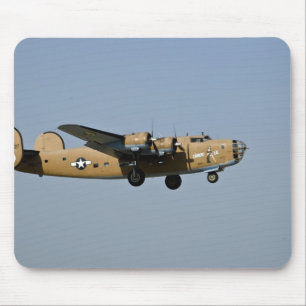 Diamond Lil B-24 Bomber, landend in Oshkosh, Muismat