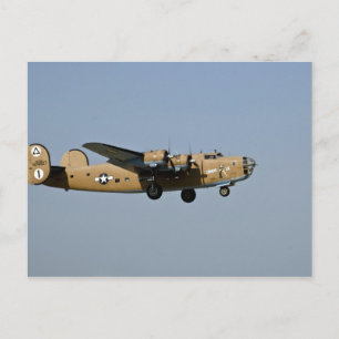 Diamond Lil B-24 bommenwerper landend op Oshkosh, Briefkaart