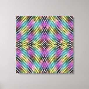 Diamond lines Canvas Print