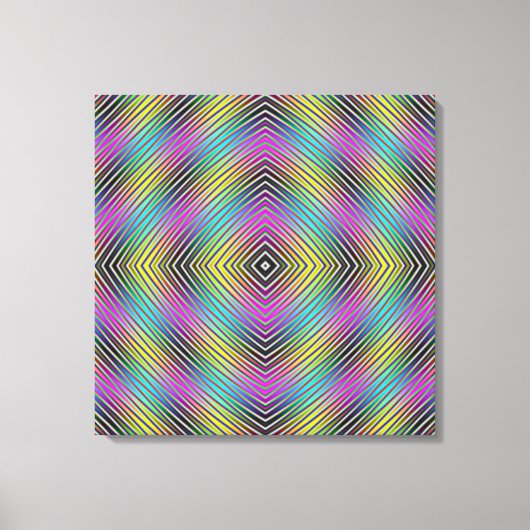 Diamond lines Canvas Print (Voorkant)