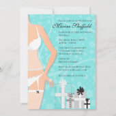 Diamond Lingerie Bridal Tiffany Green Invitation Kaart (Voorkant)