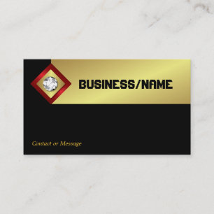 Diamond Logo Business CardGold Visitekaartje