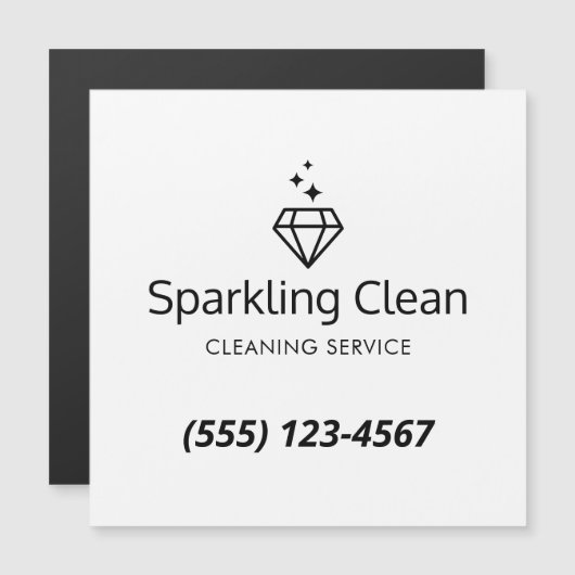 Diamond Logo House Cleaning Service (Voorkant / Achterkant)