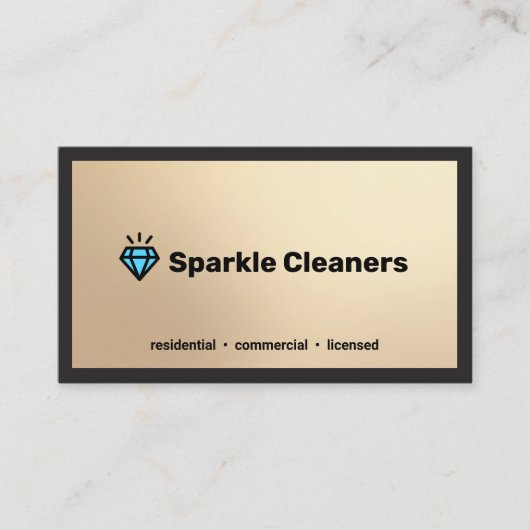 Diamond Logo Housekeeping Service Visitekaartje (Voorkant)