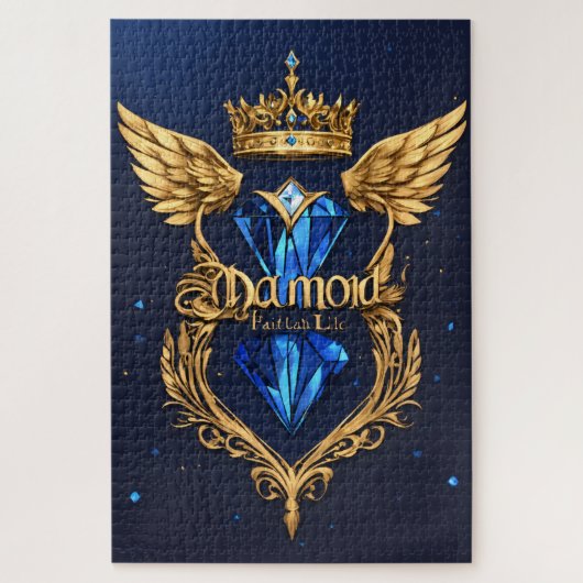 Diamond Logo Puzzel | Luxe Kristal Diamanten Legpu (Verticaal)