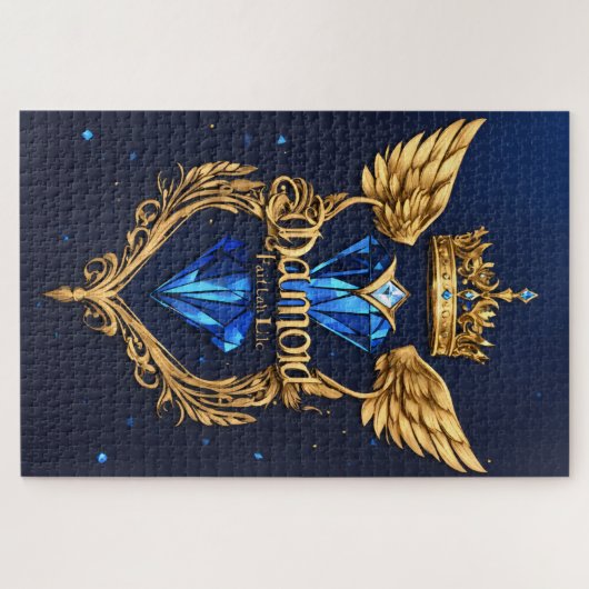 Diamond Logo Puzzle | Luxury Crystal Diamond Jigsa Legpuzzel (Horizontaal)