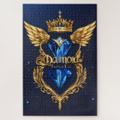 Diamond Logo Puzzle | Luxury Crystal Diamond Jigsa Legpuzzel (Verticaal)