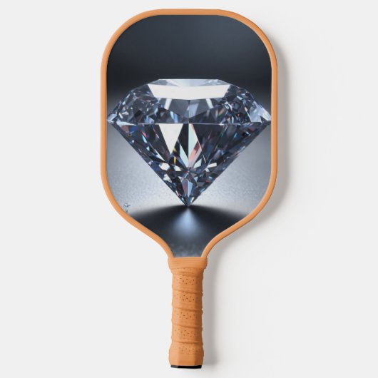 Diamond Logo Tan Pickleball Paddle Cover (Achterkant)