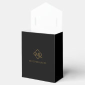 Diamond Logo | Zwart en goud Bedankdoosjes (Geopend)