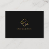 Diamond Logo | Zwart en goud Visitekaartje (Voorkant)
