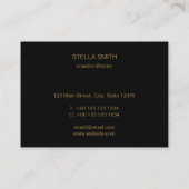 Diamond Logo | Zwart en goud Visitekaartje (Achterkant)