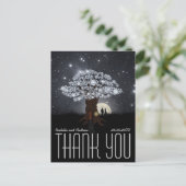 Diamond Love Tree - Huwelijk Dank u Briefkaart (Staand voorkant)