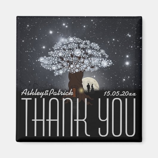 Diamond Love Tree Magneet (Voorkant)