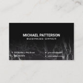 Diamond Martini Glass Logo | QR-code Visitekaartje (Achterkant)