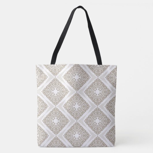 Diamond Medallion Beige/Tan Designer Tas (Voorkant)