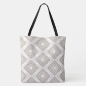Diamond Medallion Beige/Tan Designer Tas (Achterkant)