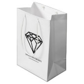 Diamond Medium Cadeauzakje (Voorkant Gekanteld)