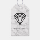 Diamond met Marmer Cadeaulabel (Voorkant)