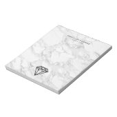 Diamond met Marmer Notitieblok (Linkerzijde)