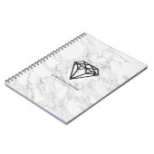 Diamond met Marmer Notitieboek (Linkerzijde)