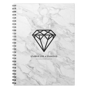 Diamond met Marmer Notitieboek