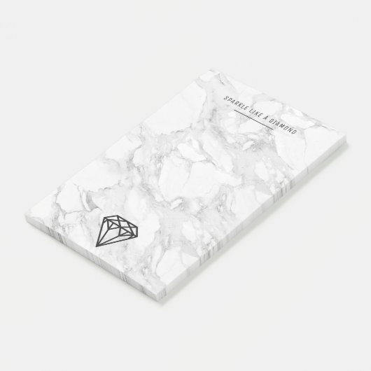 Diamond met Marmer Post-it® Notes (Schuin)
