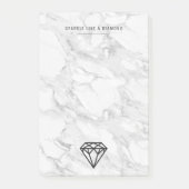 Diamond met Marmer Post-it® Notes (Voorkant)