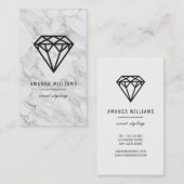 Diamond met Marmer Visitekaartje (Voorkant / Achterkant)