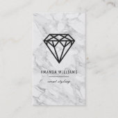 Diamond met Marmer Visitekaartje (Voorkant)