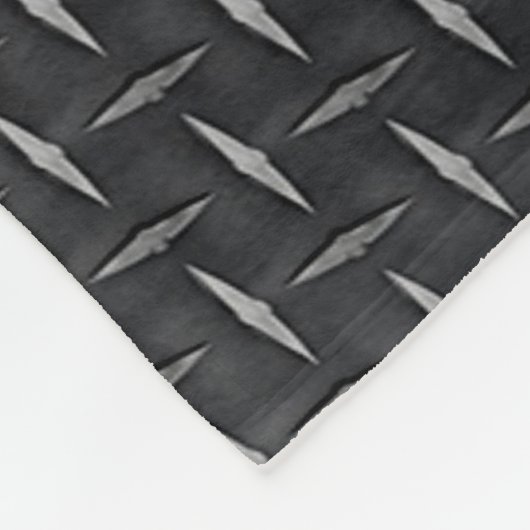 Diamond Metal Bord Fleece Deken (Hoek)