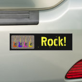 Diamond Metal Guitars, Rock! Bumpersticker (Op auto)