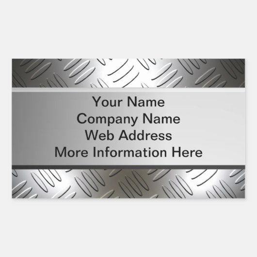 Diamond Metal Look Borden Stickers (Voorkant)