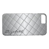 Diamond Metallic Stainless Steel Metal Kijk Case-Mate iPhone Case (Achterkant (Horizontaal))