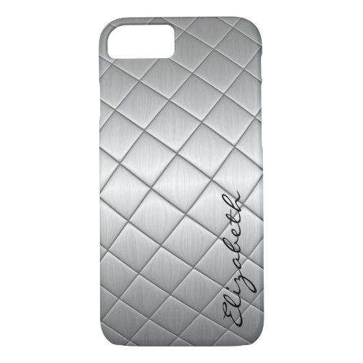 Diamond Metallic Stainless Steel Metal Kijk Case-Mate iPhone Case (Achterkant)