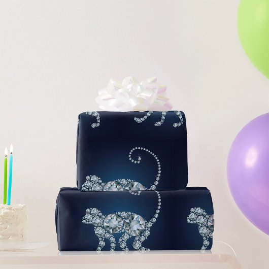 Diamond Monkey Cadeaupapier