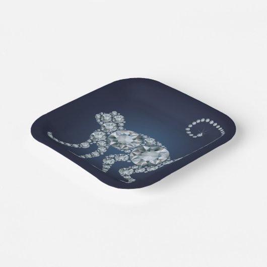 Diamond Monkey Papieren Bordje (Gebogen)