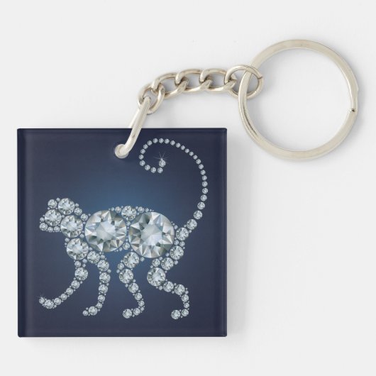 Diamond Monkey Sleutelhanger (Achterkant)