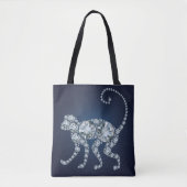 Diamond Monkey Tote Bag (Voorkant)