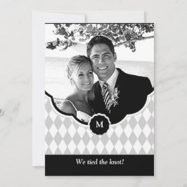 Diamond Monogram Aankondiging van een fotoweddensc