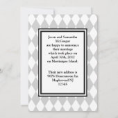 Diamond Monogram Aankondiging van een fotoweddensc (Achterkant)