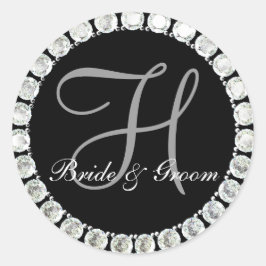 Diamond monogram H aanpasbaar zegel